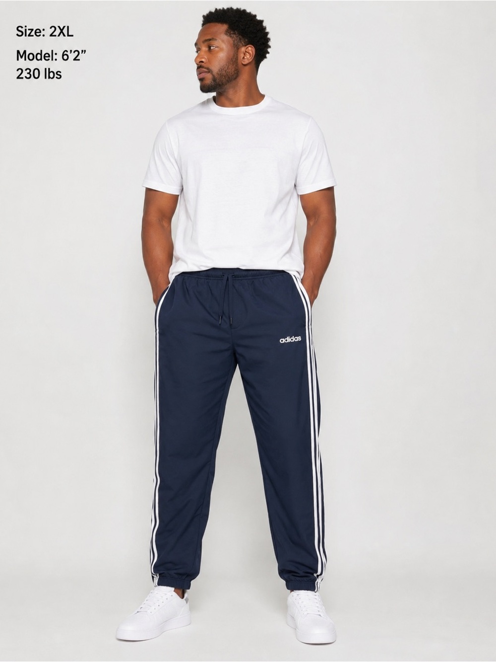 Adidas windbreaker pants 2XL
